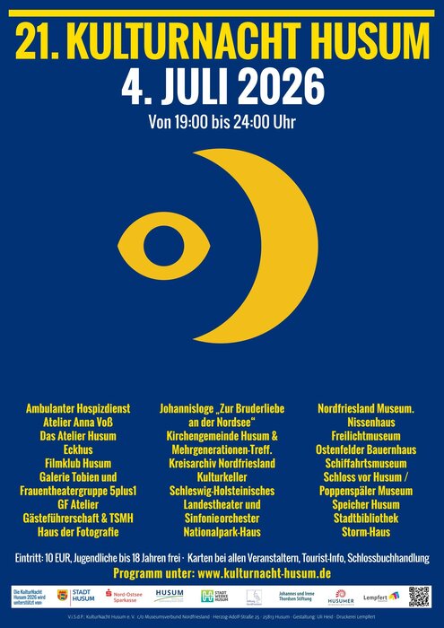 Plakat zur 21. Kulturnacht Husum - 2026