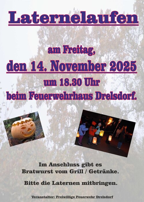 Plakat Laternelaufen 2025 A4
