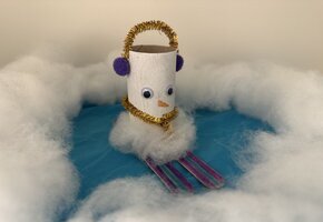 Schneemann basteln mit MaikeMoin