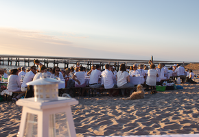 "White Dinner" am Utersumer Strand 